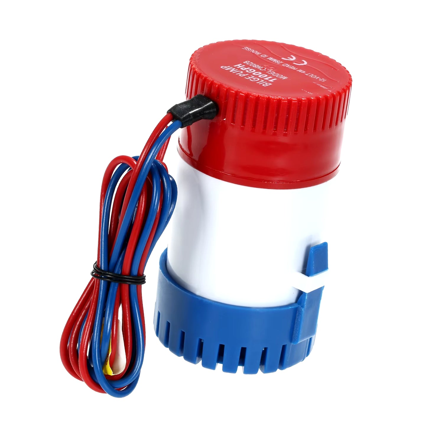 12V Electric Pump 1100GPH Marine Bilge Pump Submersible Boat Water Pump