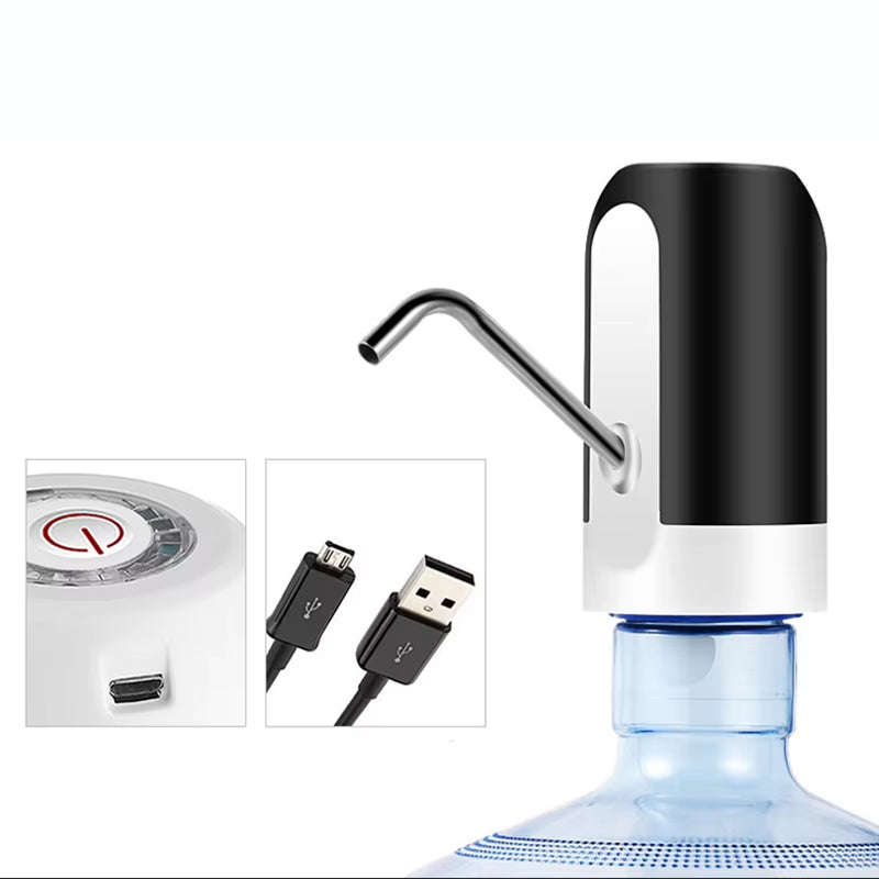 Electric Water Dispenser Pump Automatic Water Bottle Pump USB Charging Water Pump One Click Auto Switch Drink Pump Dispenser